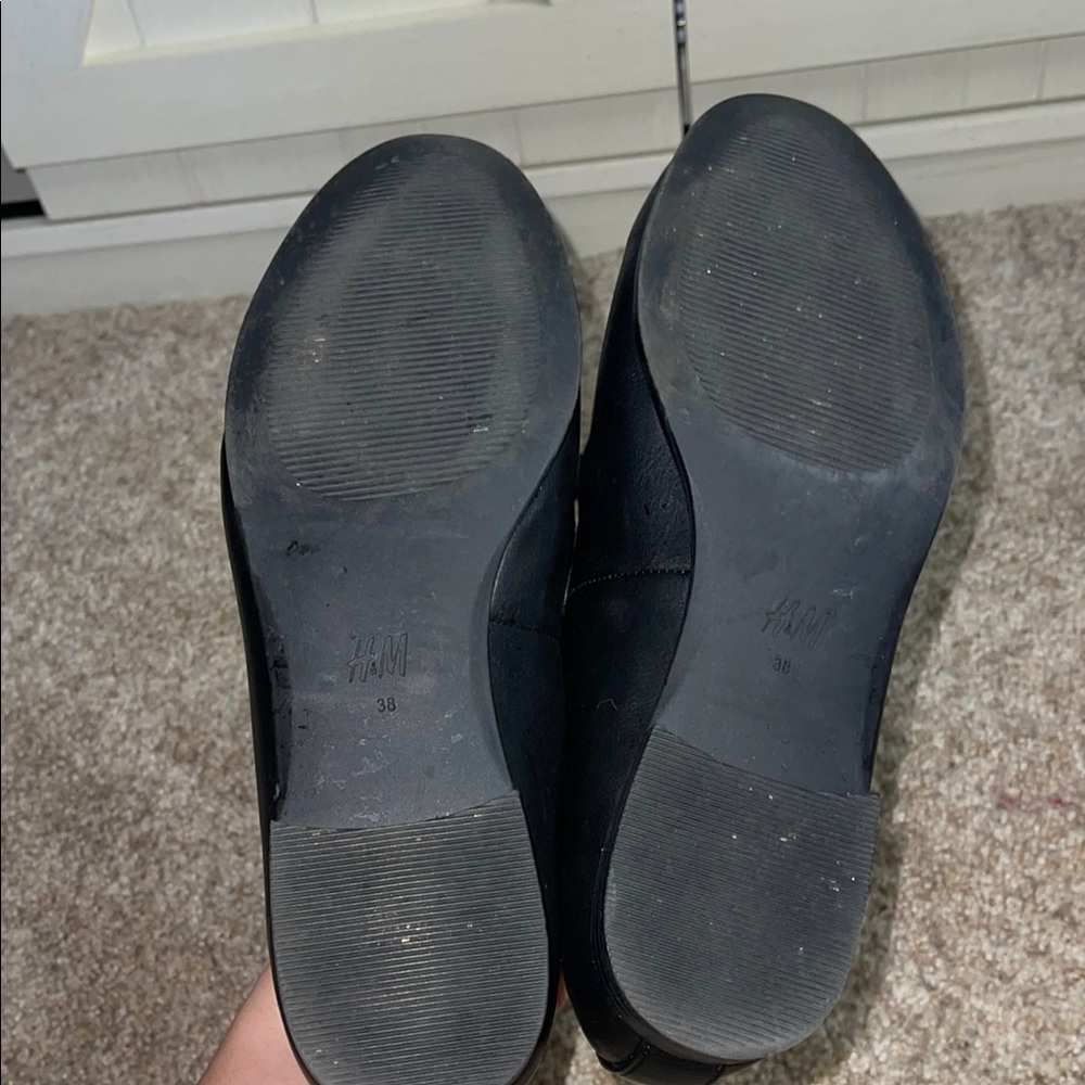 Black Loafers with Gold Buckle - Picture 5 of 6